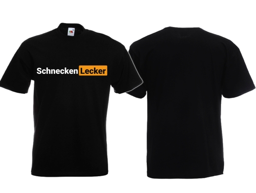 Schneckenlecker - Männer T-Shirt - schwarz