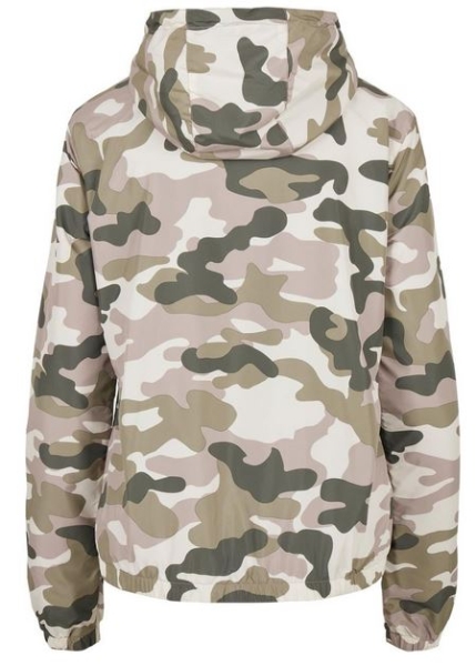 Ladies Camo Pull Over Jacket - duskrose camo