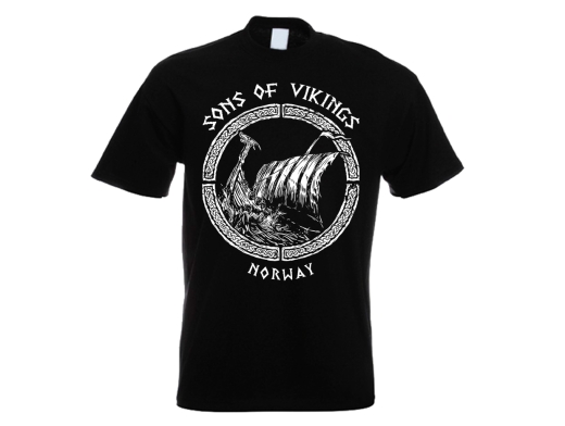 Sons of Vikings - Norway - Männer T-Shirt - schwarz