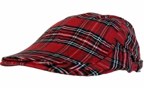 Klassische Schiebermütze - Tartan Karo - Casquette - Sportmütze Klassische Schiebermütze - Tartan Karo - Casquette - Sportmütze
