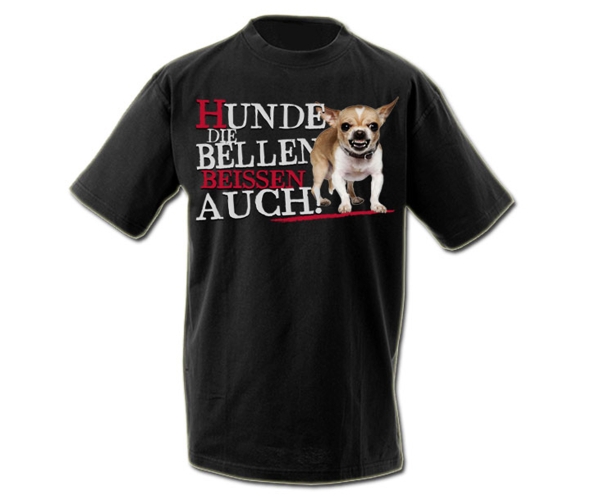 Hunde die bellen beissen auch - Männer T-Shirt