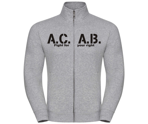 ACAB - Fight for your Right - Männer Freizeitjacke - Grau