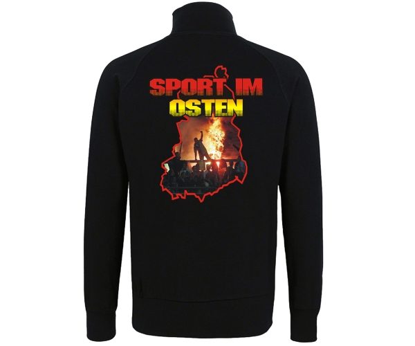 Ostdeutschland - Männer Freizeitjacke - Sport im Osten - schwarz