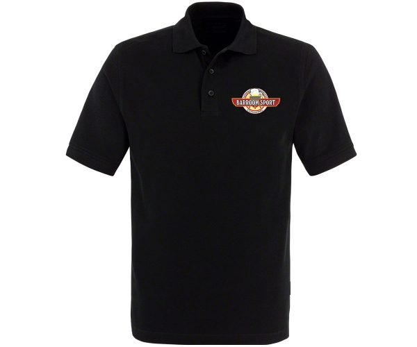 Barroom Sport - Männer Polo Shirt - Drinkstyle Clothing Logo - schwarz