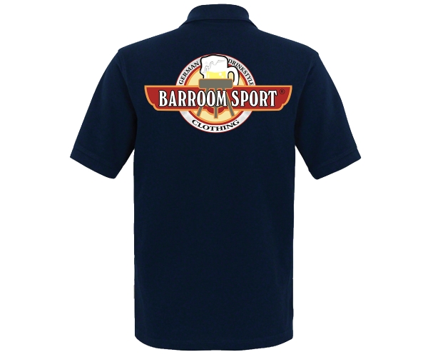 Barroom Sport - Männer Polo Shirt - Drinkstyle Clothing Logo - navy