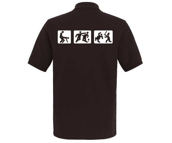 Barroom Sport - Männer Polo Shirt - Drink Fuck Fight - braun