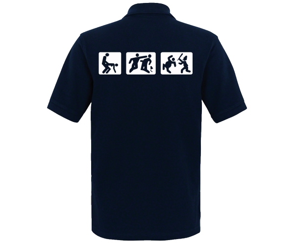 Barroom Sport - Männer Polo Shirt - Drink Fuck Fight - navy