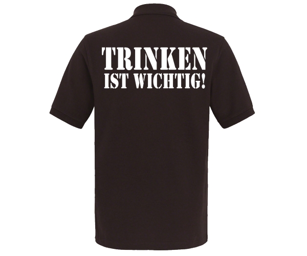 Barroom Sport - Männer Polo Shirt - Trinken ist wichtig - braun