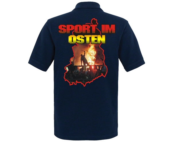 Ostdeutschland - Männer Polo Shirt - Sport im Osten - navy