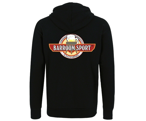 Barroom Sport - Männer Kapuzenjacke - Drinkstyle Clothing Logo - schwarz