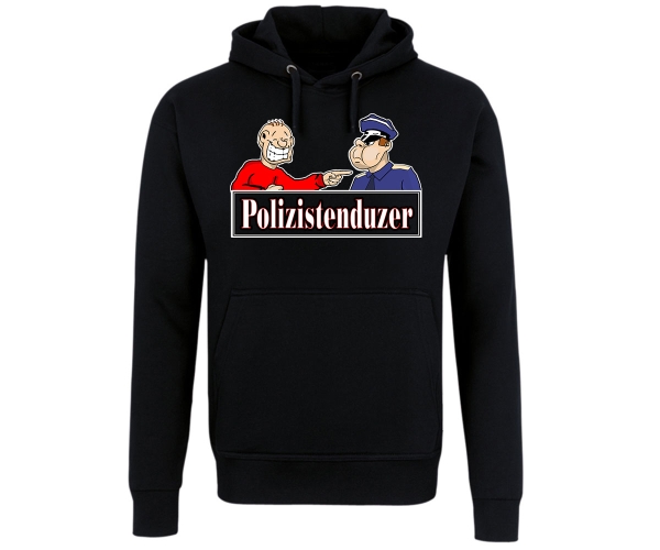 Polizistenduzer - Männer Kapuzenpullover - schwarz