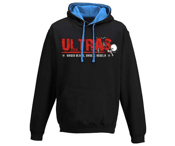 Ultras - Unser Block unsere Regeln - Männer Kapuzenpullover - 2tone schwarz-blau