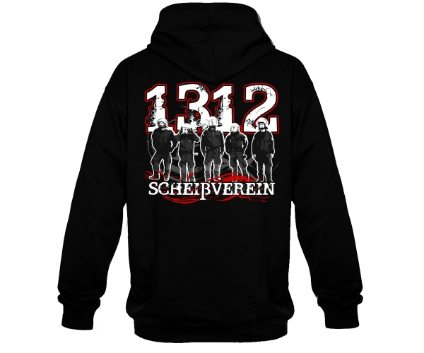 Scheißverein 1312 - Hardcorps - Männer Kapuzenpullover - schwarz