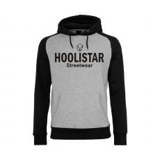 Hoolistar Streetwear - Männer Kapuzenpullover - grau-schwarz