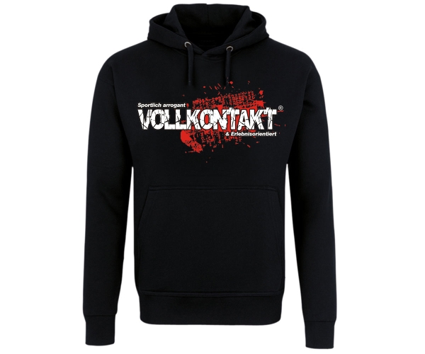 Vollkontakt - Logo - Männer Kapuzenpullover - schwarz