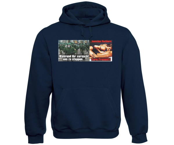 Uns stoppen - Männer Kapuzenpullover - navy