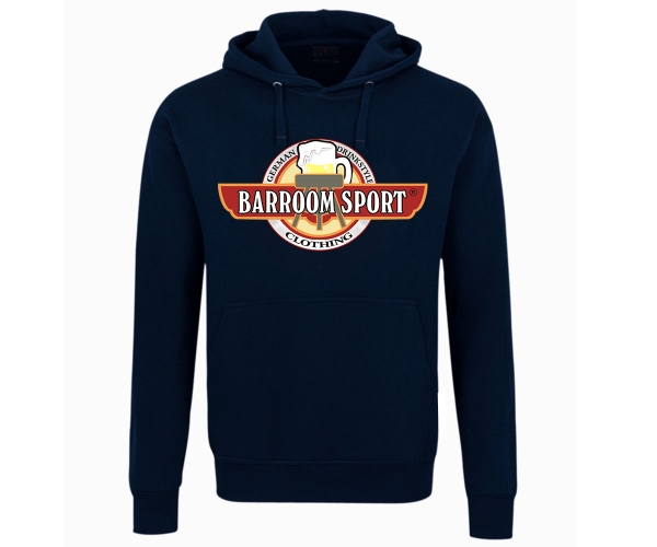 Barroom Sport - Männer Kapuzenpullover - Drinkstyle Clothing Logo - navy