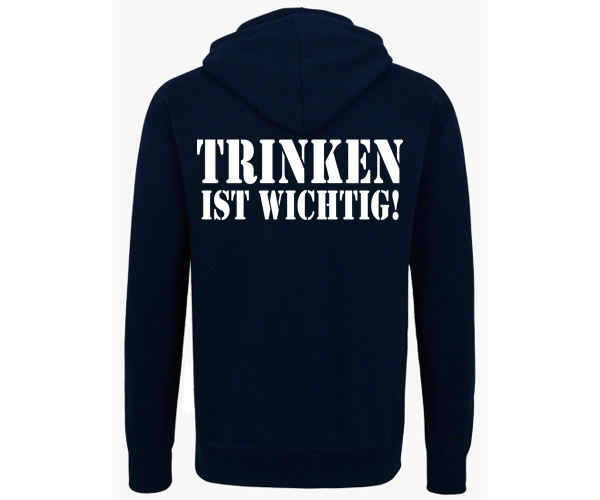 Trinken ist wichtig - Männer Kapuzenpullover - navy