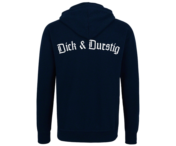 Dick und Durstig - Männer Kapuzenpullover - navy