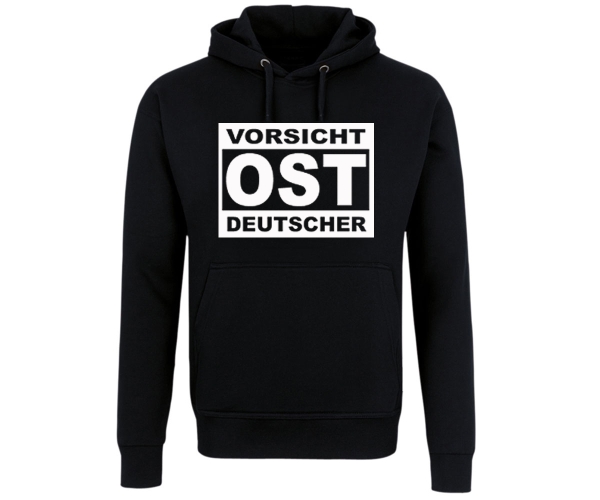 Vorsicht Ostdeutscher - Männer Kapuzenpullover - schwarz