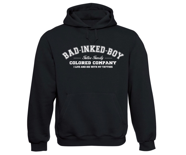 Bad inked Boy Tattoo Family - Männer Kapuzenpullover - schwarz