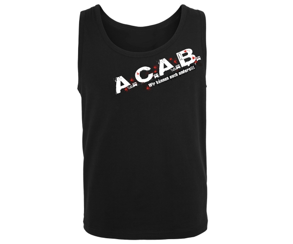 ACAB - Wir können auch anders - Männer Muskelshirt - schwarz