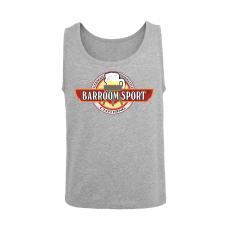 Barroom Sport - Drinkstyle Clothing Logo - Männer Muskelshrit  - grau-meliert