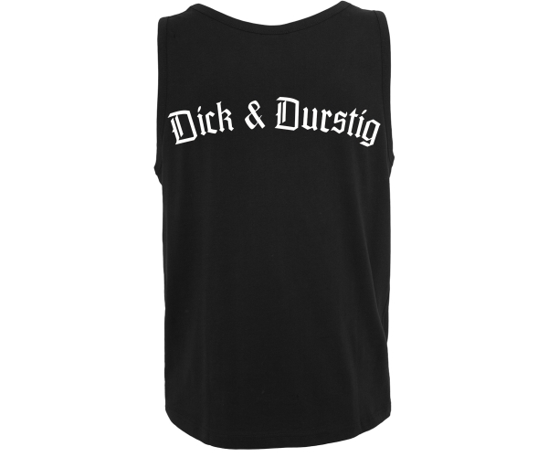 Dick und Durstig - Männer Muskelshirt - schwarz