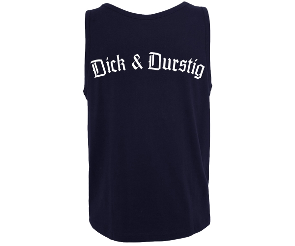 Dick und Durstig - Männer Muskelshirt - navy