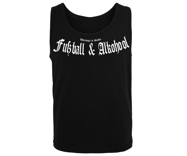 Fußball & Alkohool - Männer Muskelshirt - schwarz