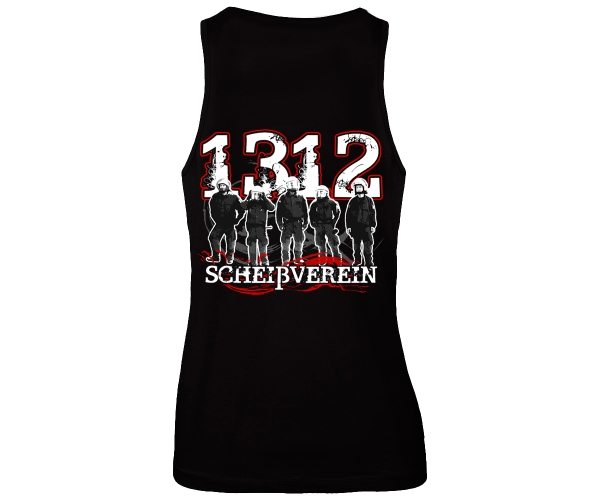 Scheißverein 1312 - Hardcorps - Männer Muskelshirt - schwarz