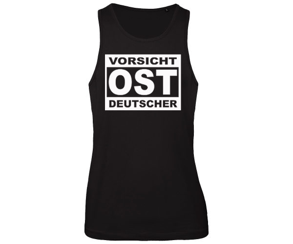 Vorsicht Ostdeutscher - Männer Muskelshirt - schwarz