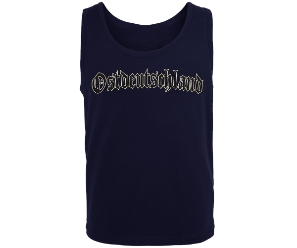 Ostdeutschland Logo - Männer Muskelshirt - navy