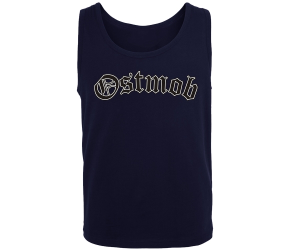 Ostmob Logo - Männer Muskelshirt - navy