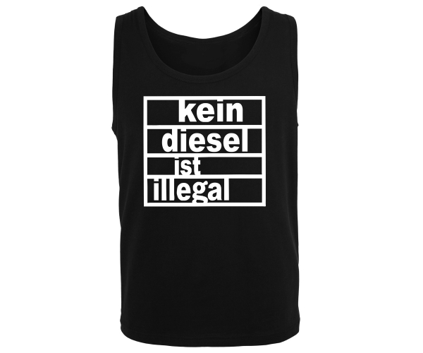 Kein Diesel ist illegal - Männer Muskelshirt - schwarz