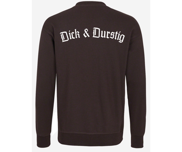 Dick und Durstig - Männer Pullover - braun