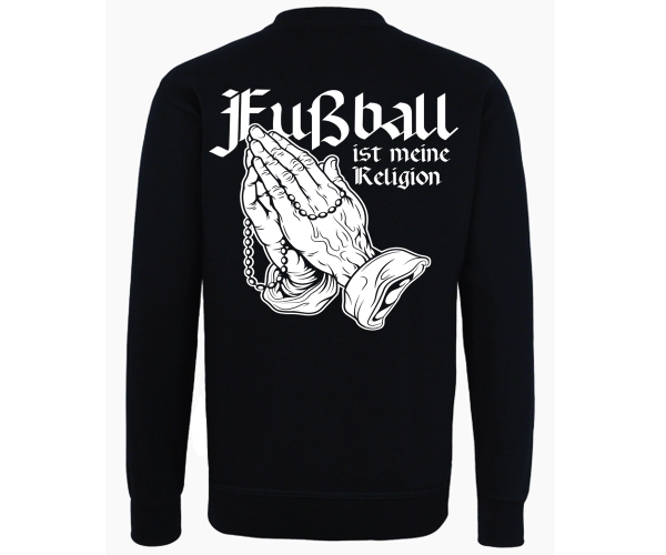 Fußball ist meine Religion - Fußballrocker - Männer Pullover - schwarz