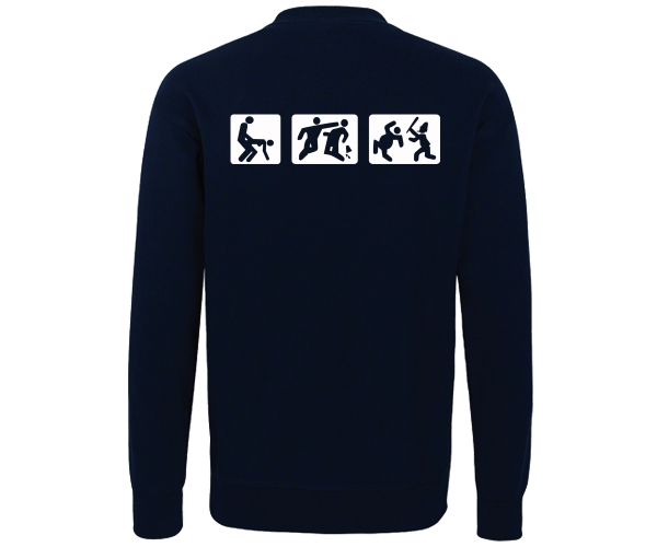 Barroom Sport - Männer Pullover - Drink Fuck Fight - navy