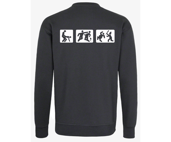 Barroom Sport - Männer Pullover - Drink Fuck Fight - grau