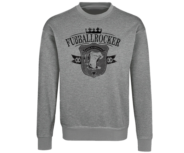 Bier und Gesang - Fußballrocker - Männer Pullover - grau-meliert