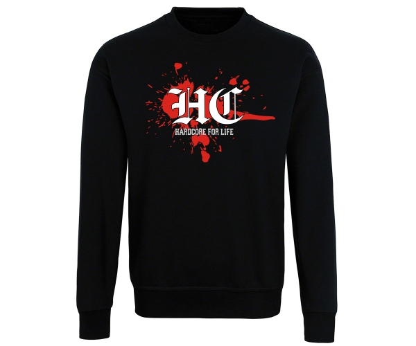 Hardcore for life Blood - Männer Pullover - schwarz