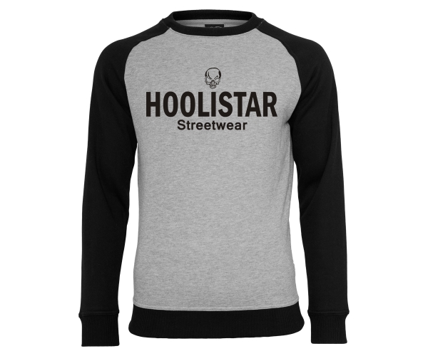 Hoolistar Streetwear - Männer Pullover - grau-schwarz