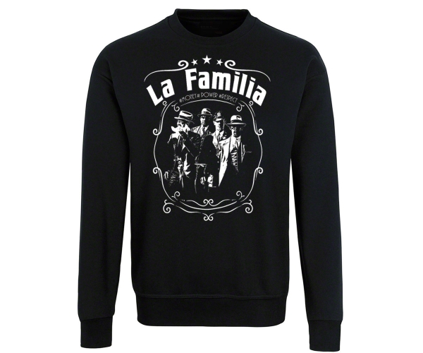 La Familia - Männer Pullover - Money Power Respect - schwarz