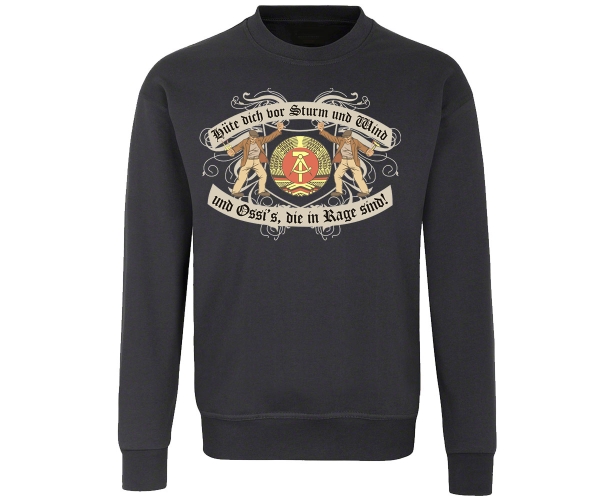 Ossis in Rage - Männer Pullover - grau