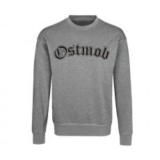 Ostmob - Logo - Männer Pullover - grau-meliert