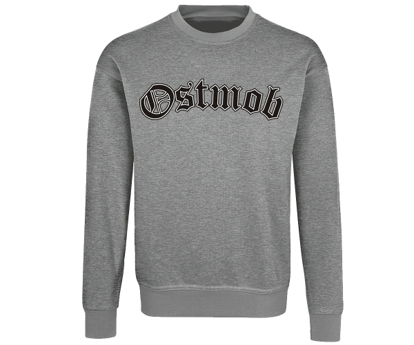 Ostmob - Logo - Männer Pullover - grau-meliert