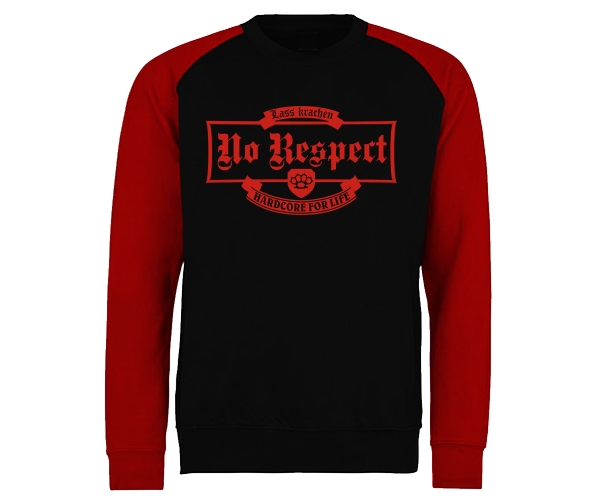 No Respect Lass krachen - Männer Pullover - 2tone