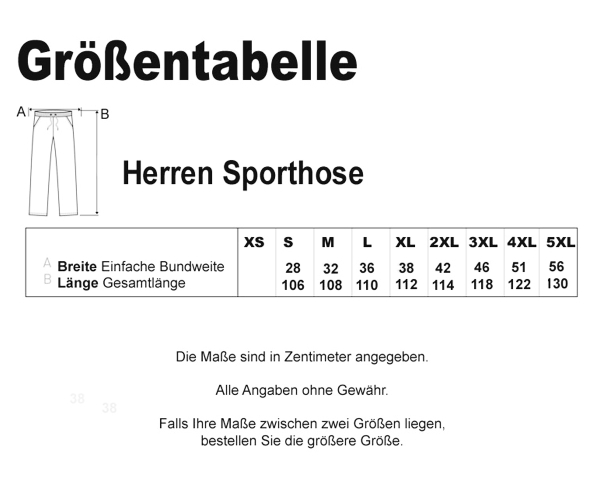 Vollkontakt - Schriftzug - Männer Sporthose - schwarz