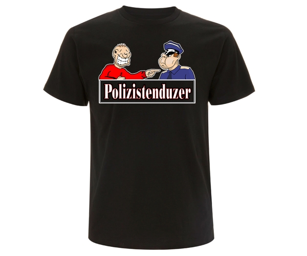 Polizistenduzer - Männer T-Shirt - schwarz