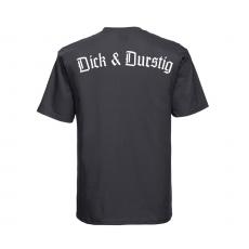 Dick und Durstig - Männer T-Shirt - grau